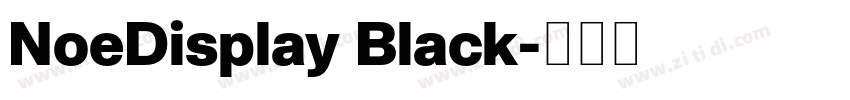 NoeDisplay Black字体转换